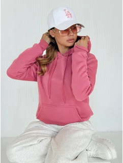 Dámská mikina BASIC s kapucí fuchsiová BY1394