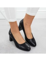 Černé lodičky na jehlovém podpatku Sergio Leone PB178