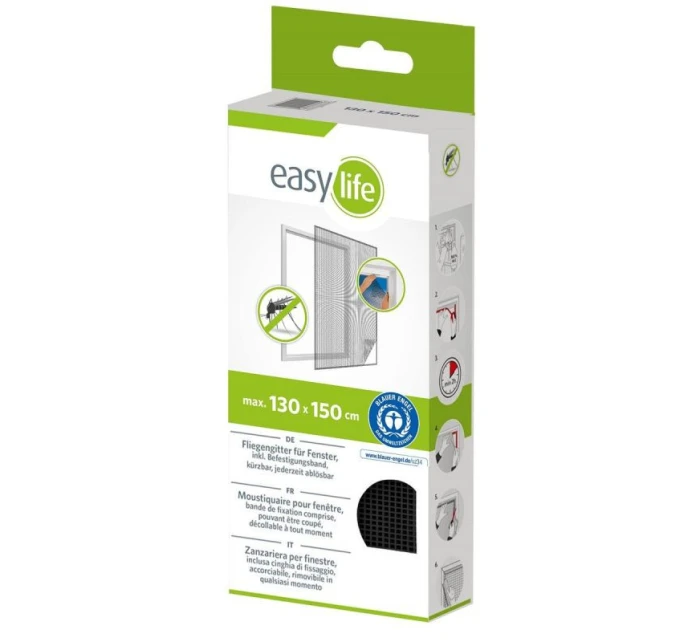 MOSKYTIÉRA DO OKNA 130X150 ČERNÝ POLYESTER + PÁSEK NA SUCHÝ ZIP MOSKYTIÉRA DO OKNA 130X150 ČERNÝ POLYESTER + PÁSEK NA SUCHÝ ZIP