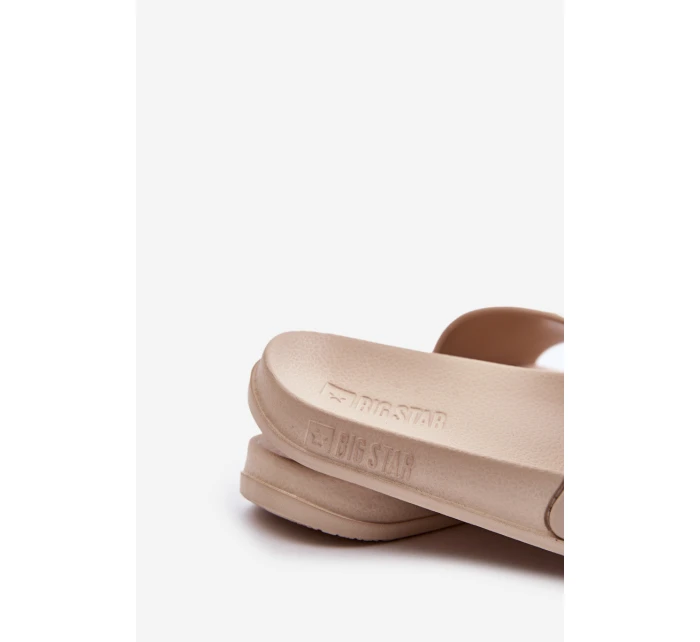 Lehké Dámské Pantofle Big Star OO274035 Béžové