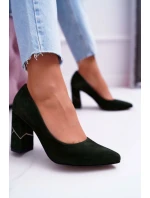 Dámské Semišové Lodičky Laura Messi olivové 2050