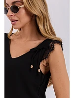 Dámský top DHJ TP model 15733998 černá - FPrice Dámský top DHJ TP model 15733998 černá - FPrice