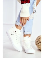 Dámské vysoké tenisky Big Star - bílé Dámské vysoké tenisky Big Star - bílé