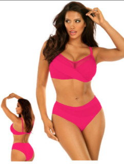 Dámské dvoudílné plavky Fashion 18 S940FA18-2d tm. růžové - Self
