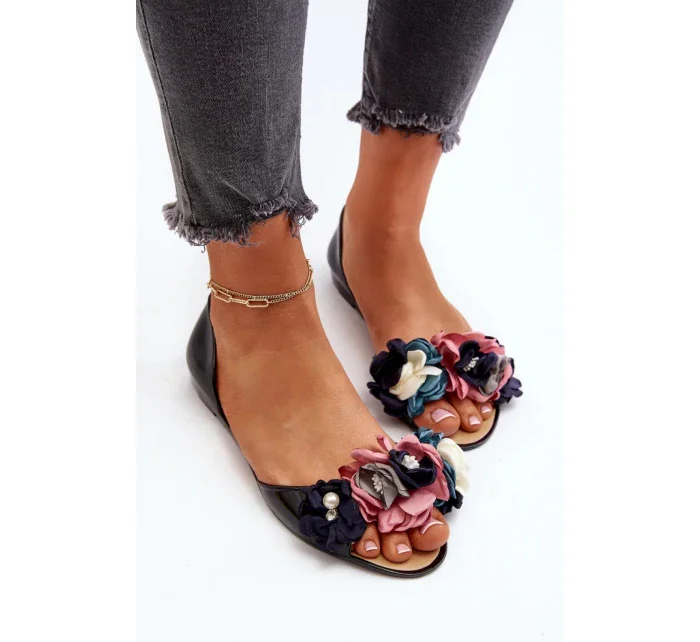 Sandále CK298 černo-růžové - Step in style Sandále CK298 černo-růžové - Step in style