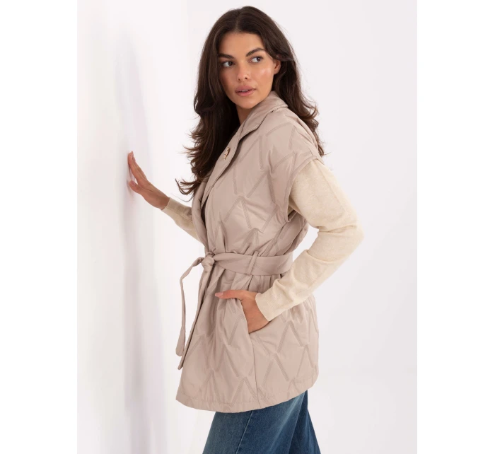 Dámská vesta béžová - Rue Paris Dámská vesta béžová - Rue Paris