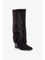 Kozačky na podpatku model 204656 Step in style Kozačky na podpatku model 204656 Step in style