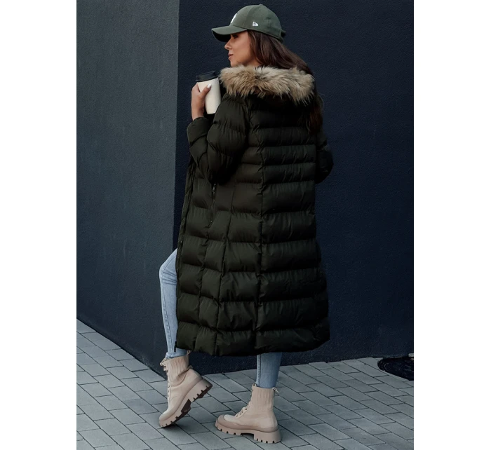 Dámský zimní kabát zelený Dstreet model 21978769 - FashionStreet