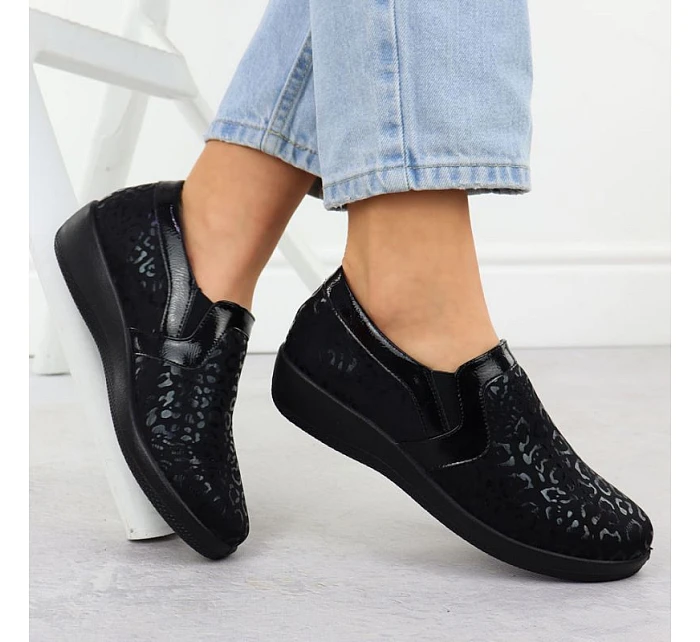 Dámské pohodlné nazouvací boty Unisoft 8910 v maskáčovém provedení