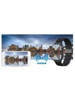 Chytré hodinky Gravity GT15-3 Červený silikonový řemínek + černý náramek