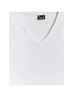 Dámské jednobarevné tričko s střihem model 22541615 - 4F