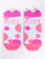 Bavlněné dětské dívčí ponožky vzory barvy  Pink model 17273556 - Yoclub