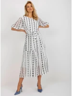 Dámské šaty LK SK  Bílá s černou Lakerta model 21219945 - FPrice
