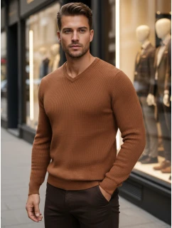 Pánský velbloudí svetr Dstreet model 21982666 - FashionStreet