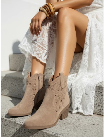 Dámské velbloudí boty Dstreet ZY1352 Dámské velbloudí boty Dstreet ZY1352