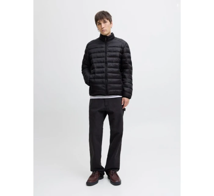 Jack&Jones pánská péřová bunda JJEBRADLEY LIGHT PUFFER COLLAR NOOS 12280971 BLACK