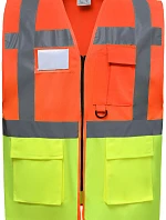Yoko HVW 801 Hi-Vis multifunkční vesta 79.W801 hi vis orange/hi vis yellow