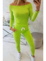 Sada s dvojitým potrubím zelené barvy