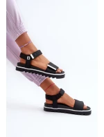 Dámské sandály na platformě Big Star NN274778 černé Dámské sandály na platformě Big Star NN274778 černé