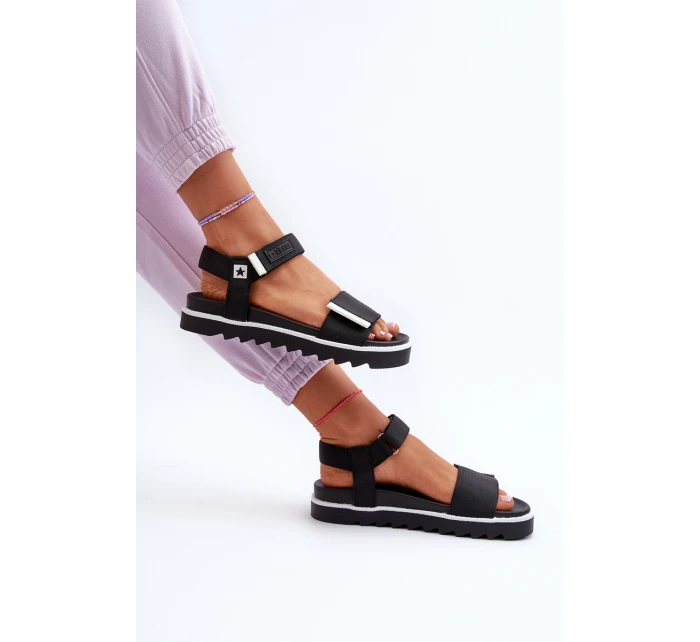 Dámské sandály na platformě Big Star NN274778 černé Dámské sandály na platformě Big Star NN274778 černé