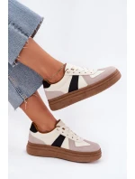 Dámské tenisky na platformě béžové Dovina Dámské tenisky na platformě béžové Dovina