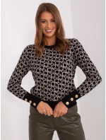 Jumper AT SW 2342.46P černý a béžový Jumper AT SW 2342.46P černý a béžový