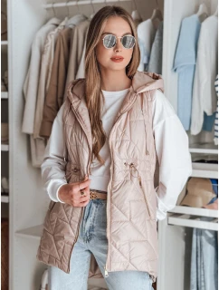 Dámská přechodná prošívaná vesta růžová Dstreet model 21987073 - FashionStreet