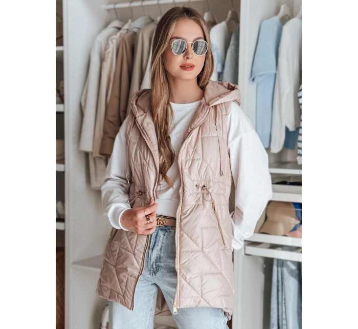 Dámská přechodná prošívaná vesta růžová Dstreet model 21987073 - FashionStreet