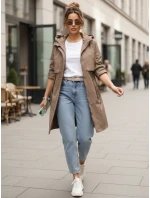 Dámská přechodná bunda parka béžová FashionStreet TY5555