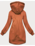 Dlouhá rudá dámská mikina (AMG-855B)