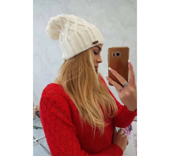 Milano fleecová čepice K203 ecru