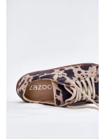 Dámské semišové barefoot tenisky s pruhy model 21703091 - Zazoo