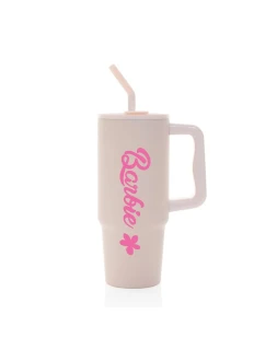 BARBIE - světle růžový cestovní termohrnek 900 ml  