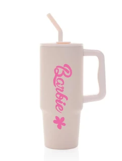 BARBIE - světle růžový cestovní termohrnek 900 ml  