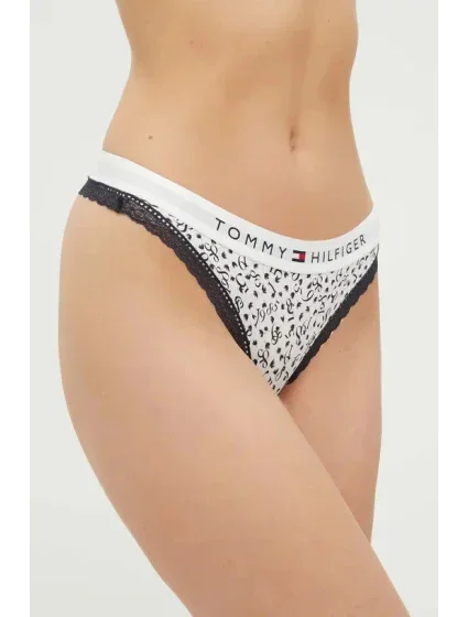 Dámská tanga  bílé s potiskem  model 18901090 - Tommy Hilfiger