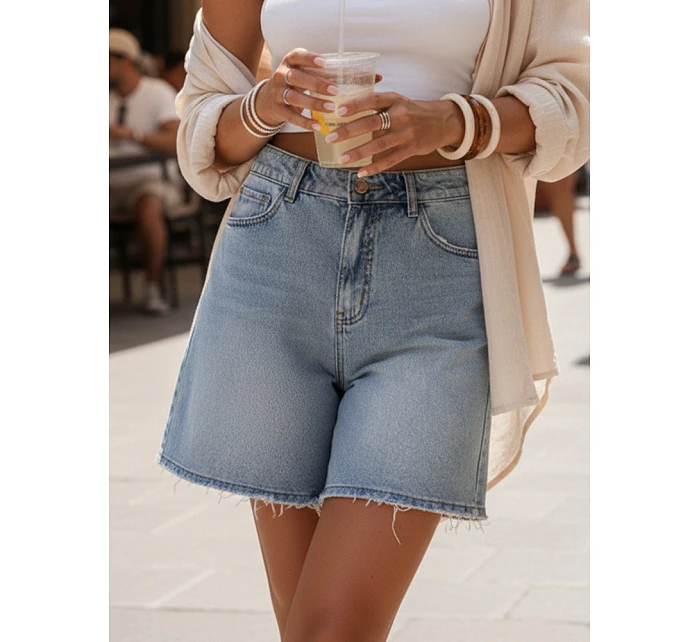 Spodenki damskie niebieskie model 22118268 - FashionStreet