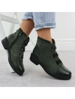 Dámské semišové zateplené boty zelené M.Daszynski SA252-4 Dámské semišové zateplené boty zelené M.Daszynski SA252-4