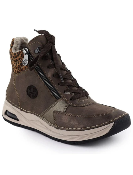 Hnědé dámské boty model 21905828 - Rieker