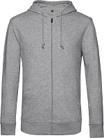 B&C Inspire Zipped Hood_° Pánská mikina s kapucí 01.U35B heather grey