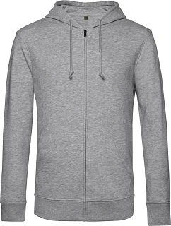 B&C Inspire Zipped Pánská mikina s kapucí heather grey model 22483749