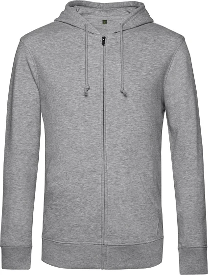 B&C Inspire Zipped Hood_° Pánská mikina s kapucí 01.U35B heather grey B&C Inspire Zipped Hood_° Pánská mikina s kapucí 01.U35B heather grey