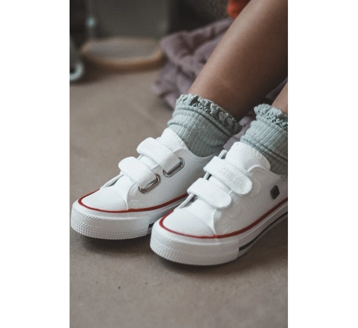 Dětské Tenisky Na Suchý Zip BIG STAR HH374199 Bile