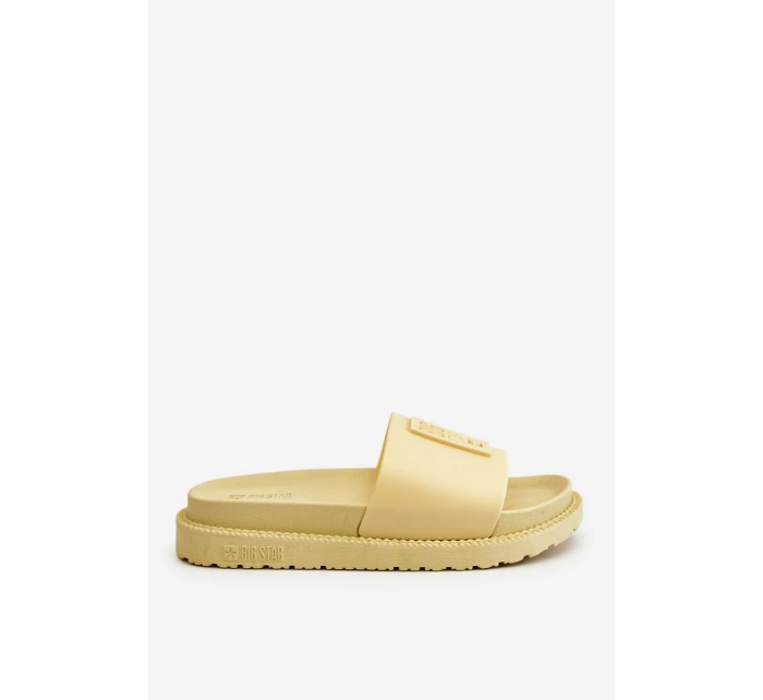 Dámské pantofle Big Star model 21582438 Žluté - Big Star Shoes