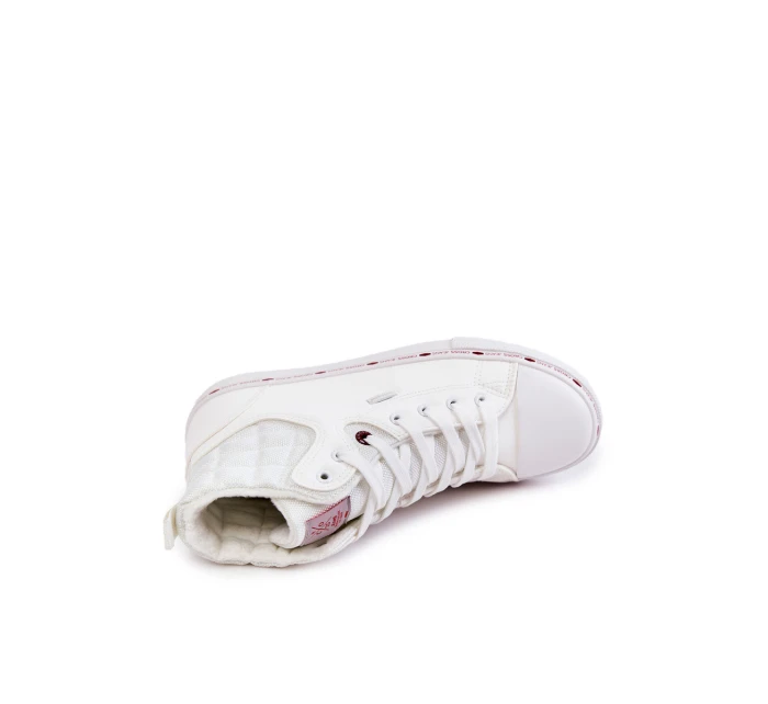 Pánské tenisky High Insulated Cross Jeans KK1R4056C Bíle