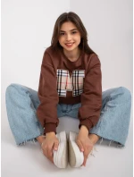 Mikina EM BL model 17195107 tmavě hnědá - FPrice Mikina EM BL model 17195107 tmavě hnědá - FPrice