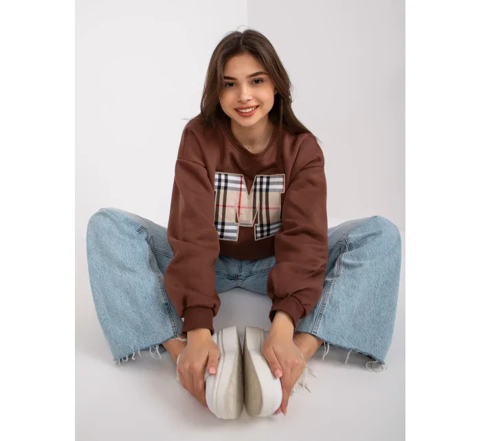 Mikina EM BL model 17195107 tmavě hnědá - FPrice Mikina EM BL model 17195107 tmavě hnědá - FPrice