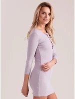 Šaty EN SK 3762.03 tmavě lila