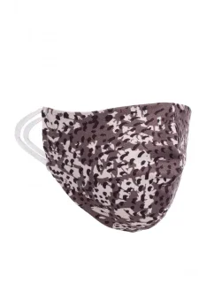 Ochranná maska s potiskem - šedá