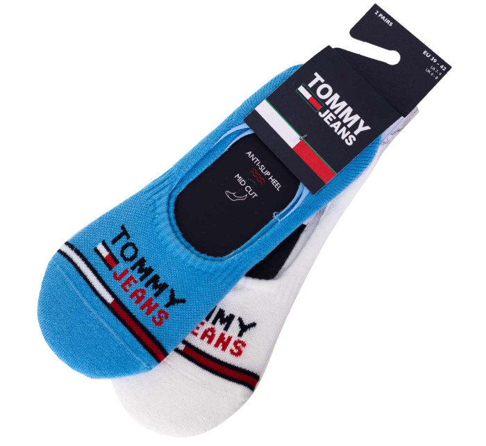 Ponožky Tommy Hilfiger Jeans 2Pack 701218959 White/Blue