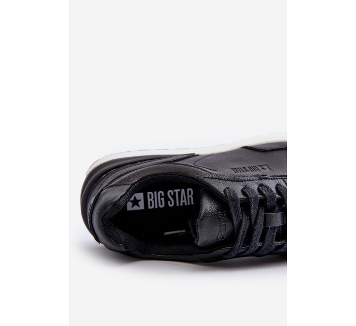 Pánské kožené tenisky BIG STAR černé